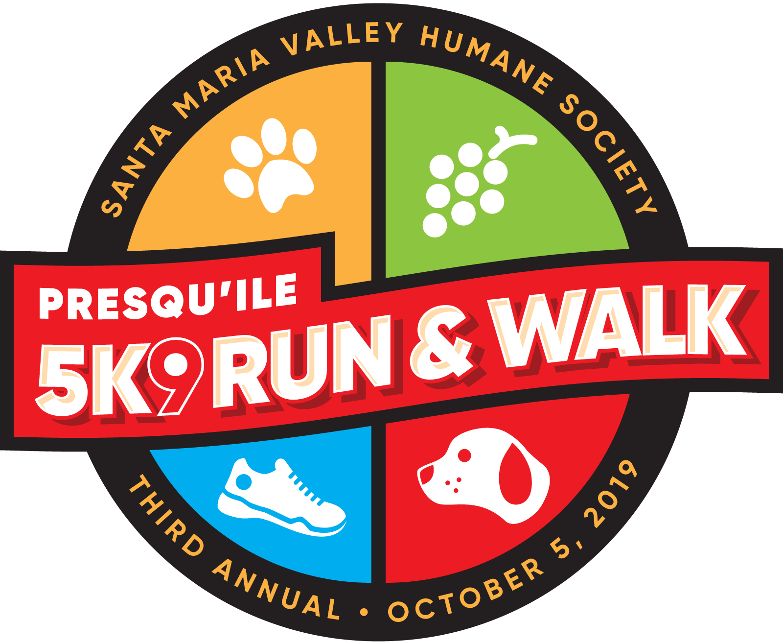 Presqu'ile-2019-5K9-Run-Walk-Logo